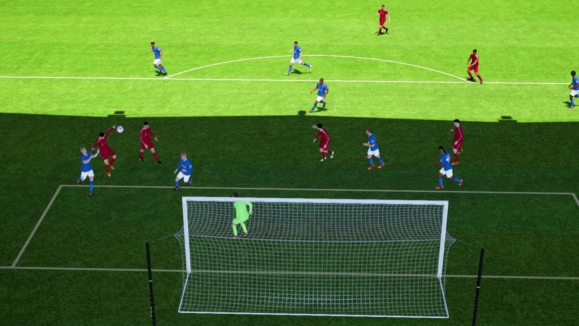Football Manager 2026 match simulation with improved graphics