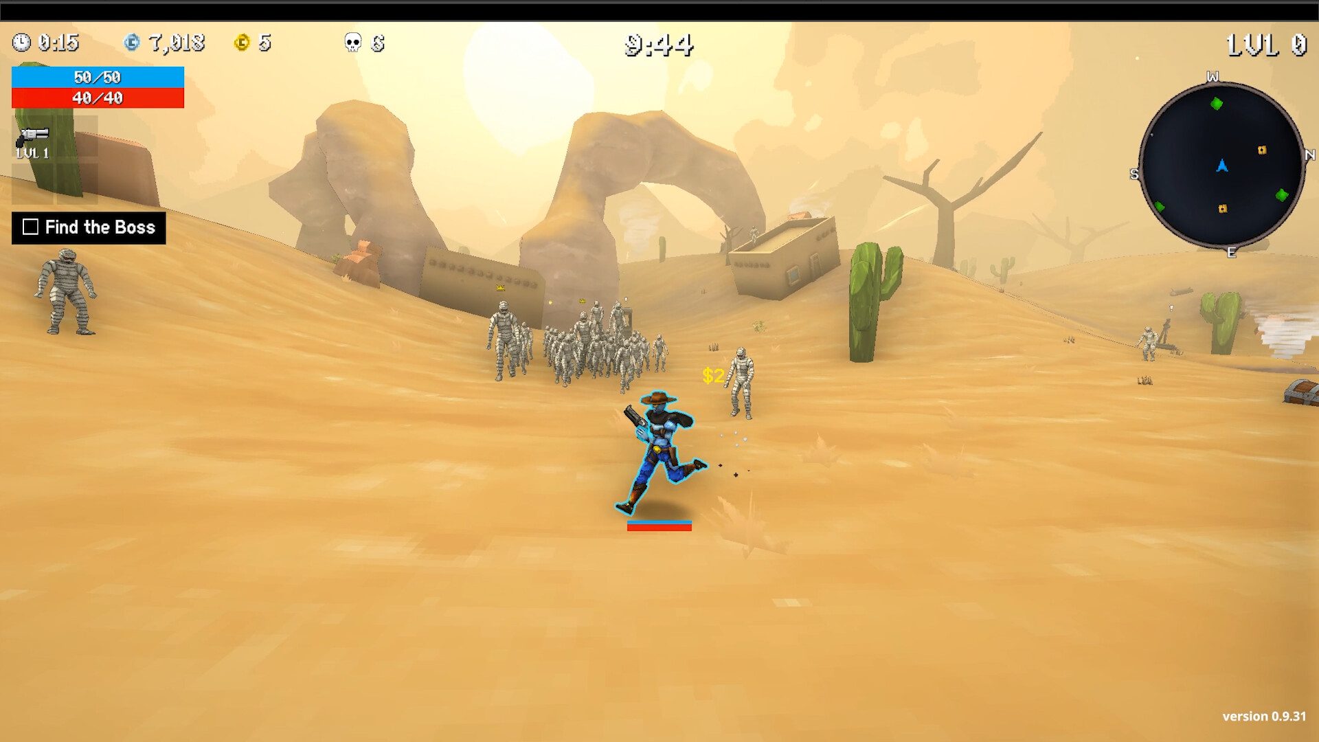 Megabonk lobby and character customization with quirky skins and emotes